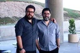 چهره شاد برادران کیایی در کنار مهران احمدی+ عکس 