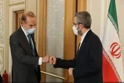 
دیدار علی باقری و انریکه مورا در وین
