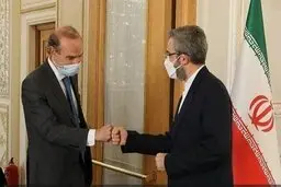
دیدار علی باقری و انریکه مورا در وین
