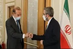 
دیدار علی باقری و انریکه مورا در وین
