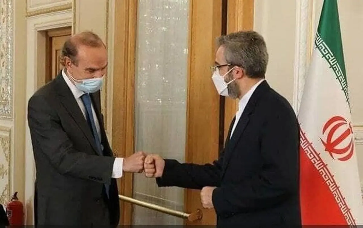 
دیدار علی باقری و انریکه مورا در وین
