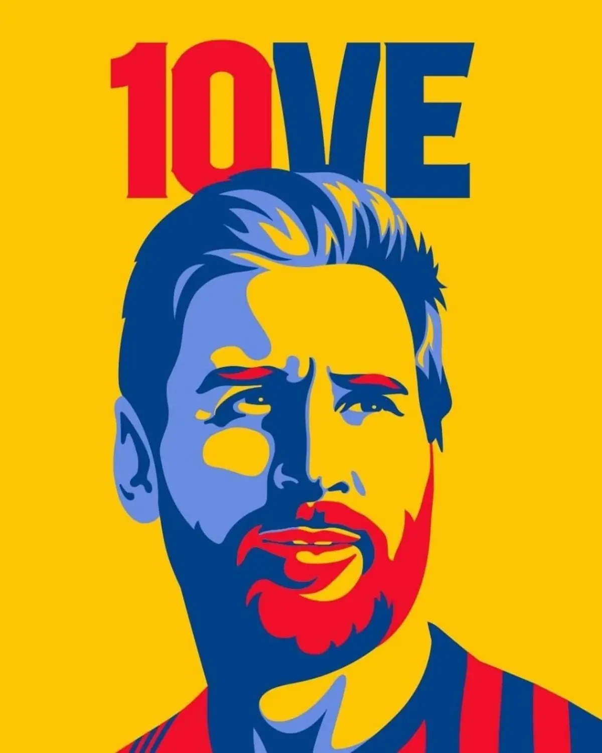 قدردانی بارسلونا از مسی با پوستر 