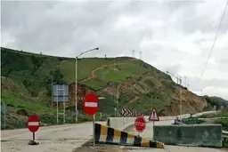 جاده هراز مسدود شد 