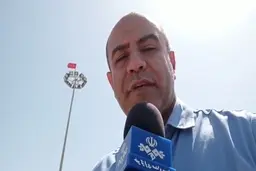 گزارشی از نصب پرچم تیم پرسپولیس در جزیره قشم