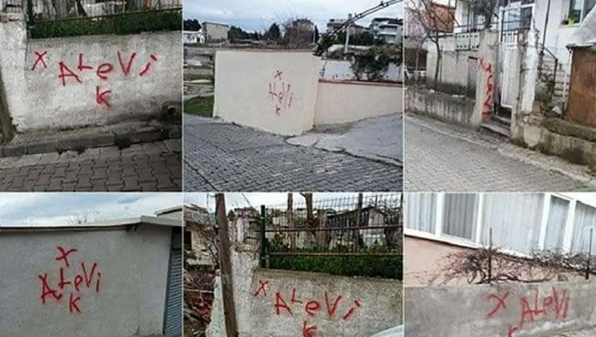 علامت گذاری خانه های علویان در ترکیه+ عکس| برخی خانه های علویان از سوی نژادپرست های سلطانیسم ترکیه علامت گذاری شدند