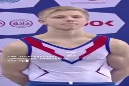 لباس ژیمناست روس باعث محکومیتش شد! + ویدئو 