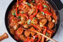 آیا به دنبال یک غذای فوری و خوشمزه هستید؟ | آموزش طرز تهیه خوراک کدو و سوسیس 