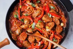 آیا به دنبال یک غذای فوری و خوشمزه هستید؟ | آموزش طرز تهیه خوراک کدو و سوسیس 