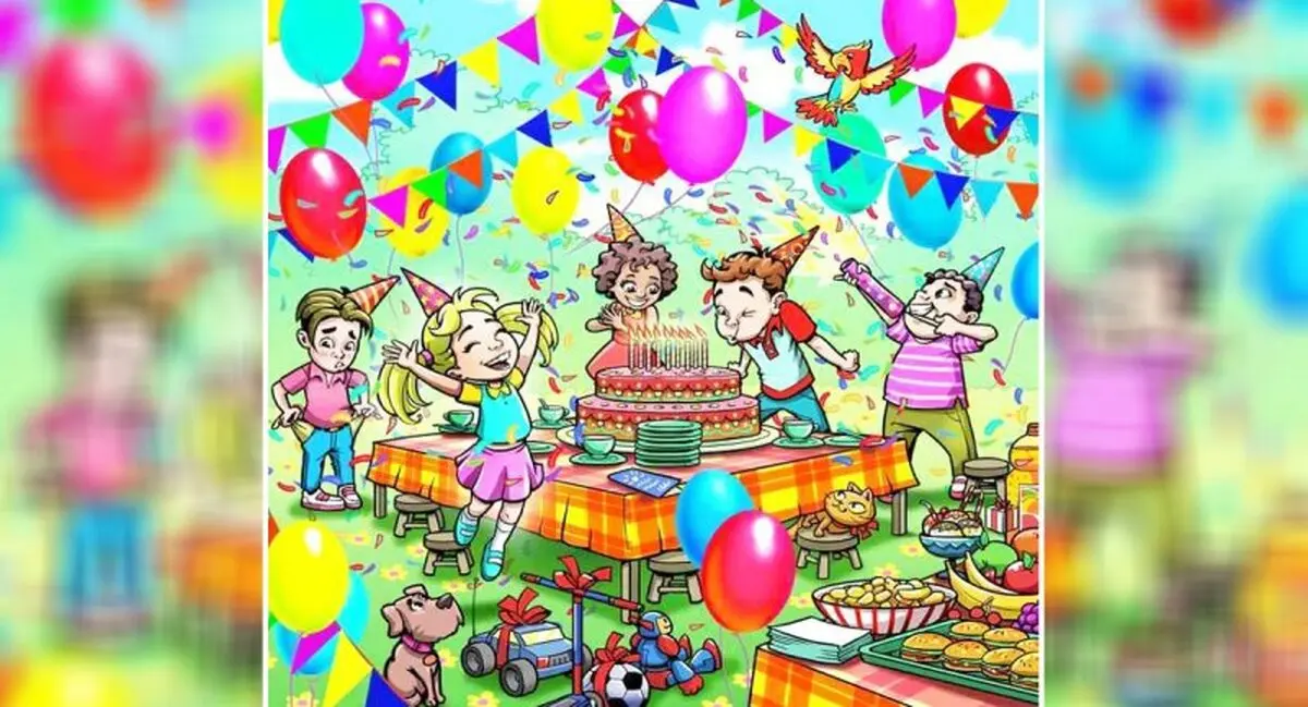 معما؛ هدیه باز نشده در جشن تولد را زیر 7 ثانیه پیدا کنید؟ + پاسخ