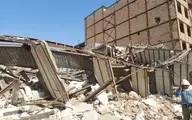 ریزش آوار در قزوین حادثه آفرید | یک ساختمان فرو ریخت +ویدئو