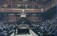 تابلوی نقاشی نقاش گمنام جنجالی از مجلس عوام انگلیس در اعتراض به برگزیت