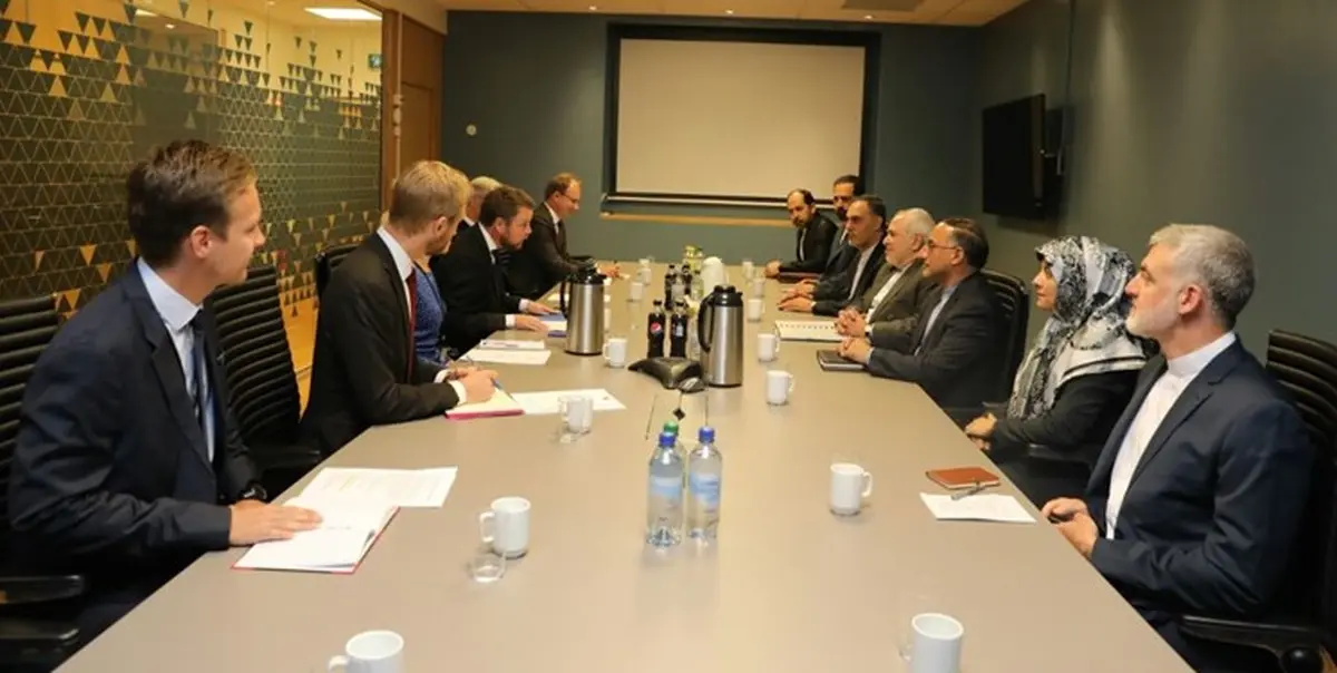 وزیر خارجه ایران با وزیر صنعت، تجارت و شیلات نروژ ملاقات کرد
