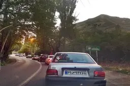 ترافیک سنگین در محور چالوس
