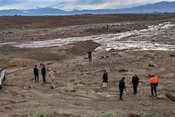 بارش شدید باران سیل در مشگین شهر به بار آورد |  لحظه ورود سیل به مشگین شهر+ ویدئو