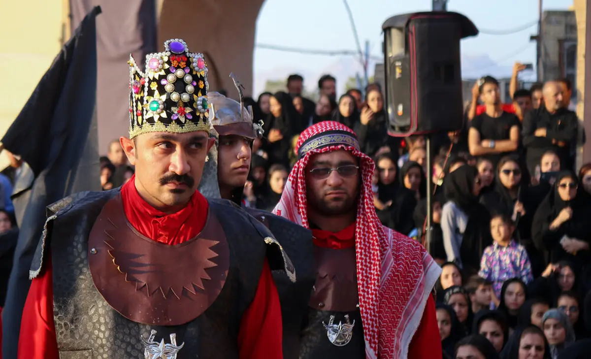 تعزیه‌خوانی معلولین در میدان امیر چخماق یزد