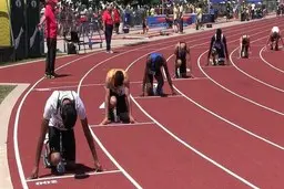 تقلب در مسابقات دو و میدانی ؟ | ترفند عجیب دونده برزیلی برای عبور از خط پایان مسابقات دو و میدانی + ویدئو