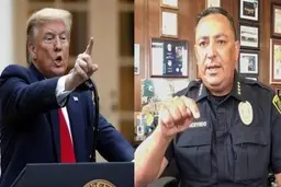  واکنش تندرئیس پلیس هیوستون خطاب به ترامپ