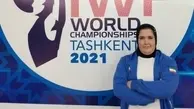 دختر فوق سنگین ایران نفر سوم گروه B وزنه‌برداری قهرمانی جهان شد | فاطمه یوسفی رکورد کشور را جابجا کرد 