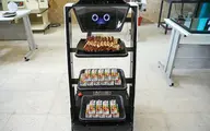 ربات ایرانی که پذیرایی می کند+عکس| پذیرایی ربات ایرانی در مراسم رونمایی از 57 پروژه و محصول فناوری نانو