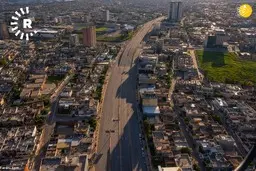 تصاویر هوایی از اربیل پس از مقررات منع تردد 