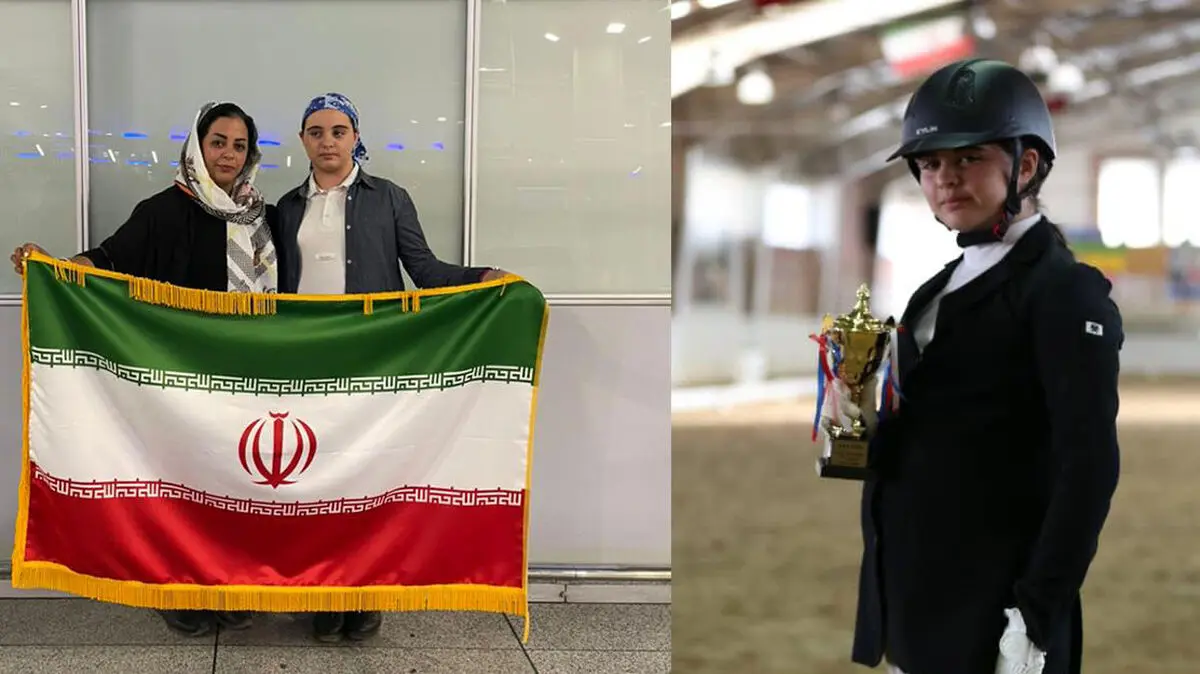 اختلاف پدر و مادر بر سر مهریه، دختر سوارکار ۱۲ ساله را ممنوع الخروج کرد  | سارا پور عظیمای از مسابقات جهانی سوارکاری بازماند