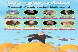میلیاردر‌های دنیا از چه شغل‌هایی شروع کردند؟