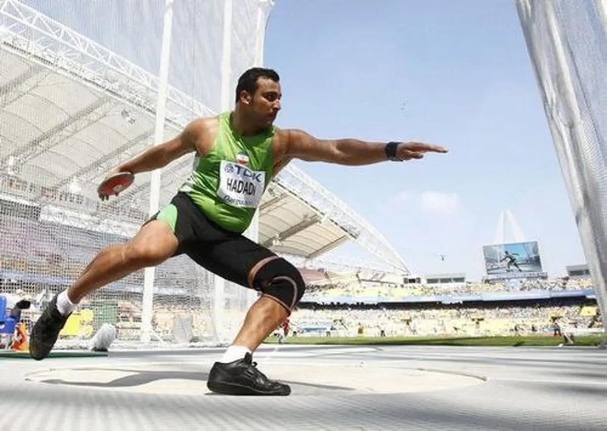 احسان حدادی با رکورد ۵۸ متری قهرمان شد