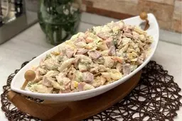 بیا بهت یاد بدم یه سالاد ماکارونی خوشمزه تو خونه درست کنی | طرز تهیه سالاد ماکارونی +ویدیو