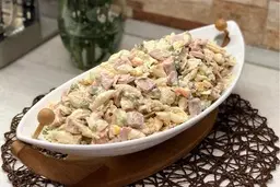 بیا بهت یاد بدم یه سالاد ماکارونی خوشمزه تو خونه درست کنی | طرز تهیه سالاد ماکارونی +ویدیو