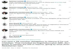 از هیات مذاکره‌کننده ۳۸نفره جمهوری‌اسلامی، ۳۱نفر در وین مانده‌اند + جزییات