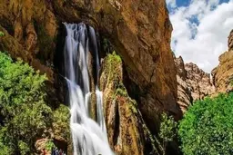 آبشار سفید الیگودرز ، بهشت سفید لرستان