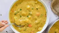 اینبار یک سوپ متفاوت امتحان کن | طرز تهیه سوپ سیب زمینی +ویدئو