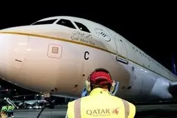  اولین هواپیمای سعودی پس از ۳سال به قطر نشست 