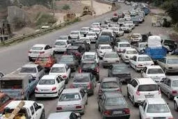 هشدار به مسافران؛ ترافیک در این محورها سنگین است