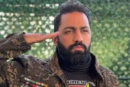 سامان گوران از دوست عجیبش رونمایی کرد | دوست عصبی کمدین ایرانی جنجال به پا کرد + عکس