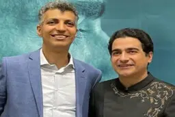 لحظه ورود عادل فردوسی پور به کنسرت همایون شجریان + ویدئو