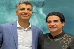 لحظه ورود عادل فردوسی پور به کنسرت همایون شجریان + ویدئو