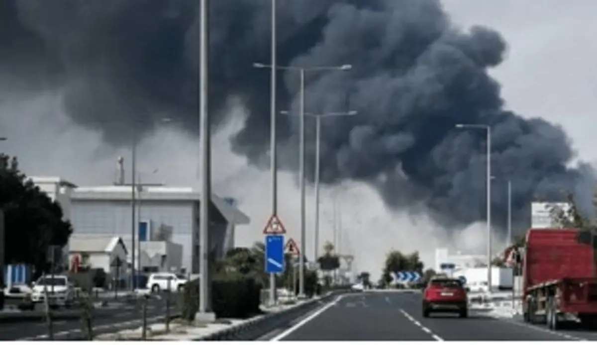 وقوع آتش‌سوزی در اطراف مناطق اقتصادی خلیفه