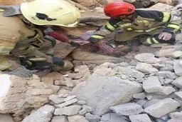  یک کارگر در جنت آباد زیر آوار رفت 