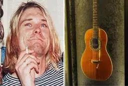 گیتار | گیتار خواننده «نیروانا» ۶ میلیون دلار در حراج به فروش رسید+ عکس