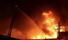 آتش‌سوزی شدید در جاده خاوران | انتشار ویدیویی از لحظات مهیب حادثه +ویدئو