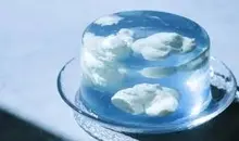 طرز تهیه ژله آسمان ابری ژله رویایی برای بچه ها + ویدیو 