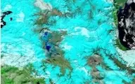 جوشیدن ناگهانی یک چشمه در دریاچه ارومیه + فیلم