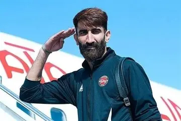 بیرانوند راهی پادگان آباده شیراز شد
