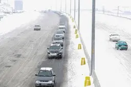 گردنه‌های قزوین برفی است