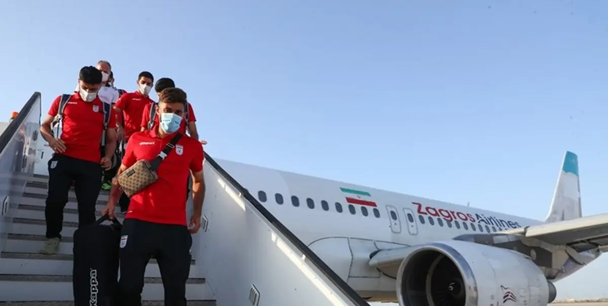 تیم ملی فوتبال ایران  وارد دبی شد 