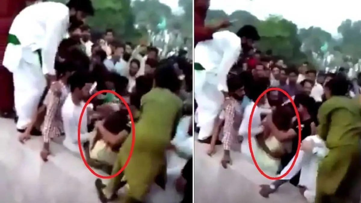 حمله وحشیانه‌ 400 مرد به دختر اینفلوئنسر در پاکستان