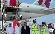 سومین محموله کمک‌های دولت قطر وارد تهران شد 