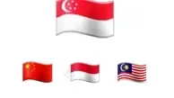 تصویر جالب از ترکیب طرح سه تا پرچم از کشورای همسایه این ترکیب رو درست کرد | راز مخوف پرچم سنگاپور + عکس