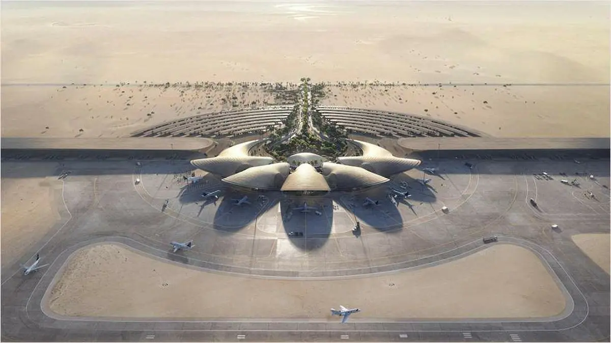 طراحی فرودگاه جدید عربستان با طرحی از تپه‌های شنی